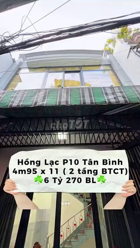 Nhà Hồng Lạc P10 Tân Bình, ngang lớn, 3PN 3WC, tiện cho thuê giá tốt