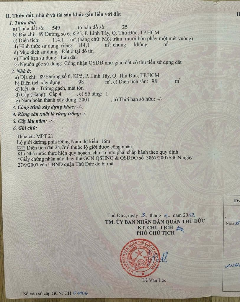 Cần Bán Gấp MT 89 Đường số 6 - Ngay ngã 3 đường số 9 DT 6.5mx18m - Ảnh 3