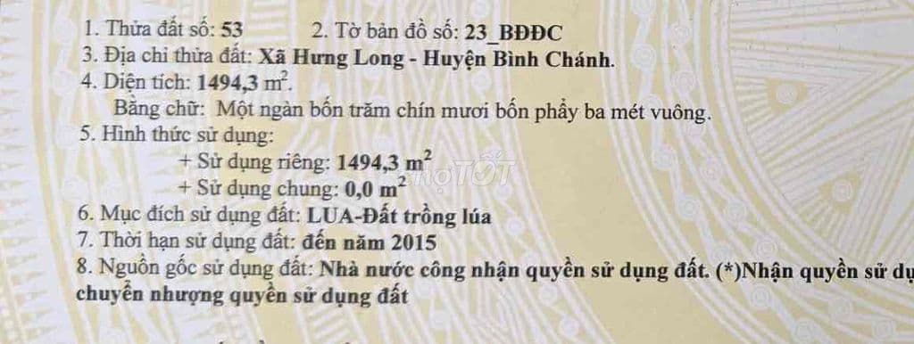 Cần bán 2 lô đất liền kề ở Bình Chánh - Ảnh 3