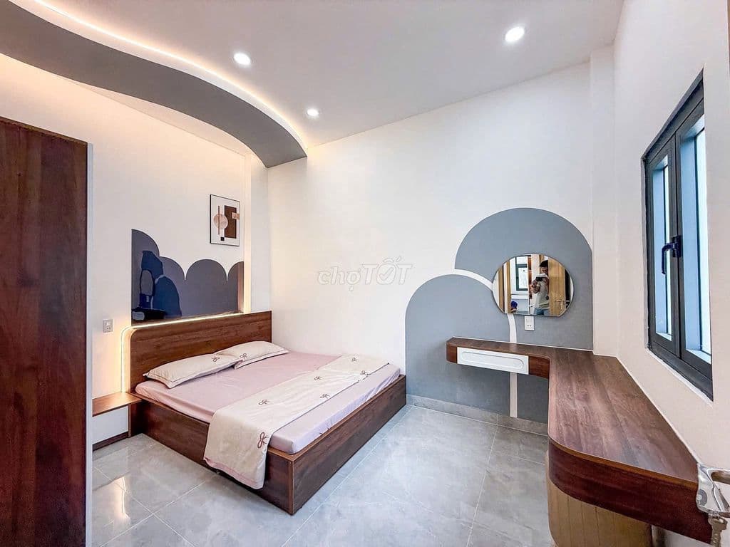 NHÀ ĐẸP 3 LẦU FULL NỘI THẤT | 46m² | PHAN VĂN TRỊ HẺM THÔNG | 4.6 TỶ - Ảnh 2