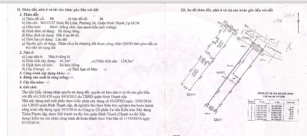 Bán nhà Đinh Bộ Lĩnh