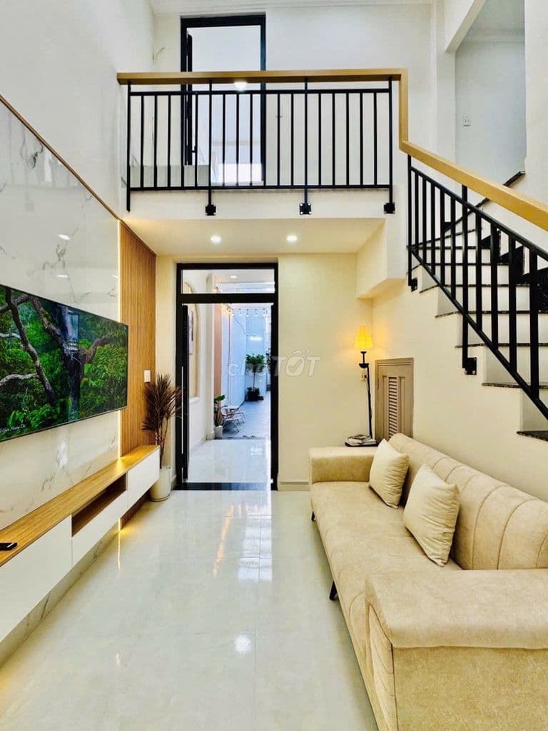 NHÀ BÌNH THẠNH MỚI 2 TẦNG NỘI THẤT XỊN DT 70m2 (6,5X19) CHỈ NHỈNH 5 TỶ