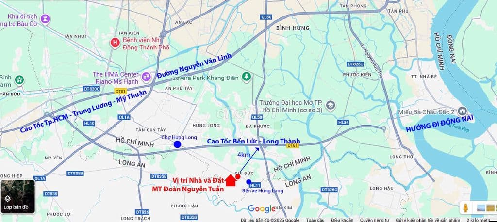 Chính chủ cần bán đất 2 mặt tiền Đoàn Nguyễn Tuấn (HL11) gần với dự án - Ảnh 3