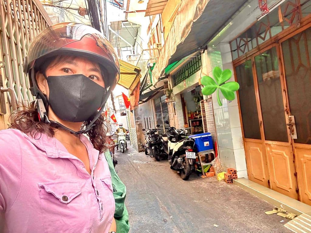 Bán nhà Đ.Tôn Đản, 49.1m2, ngang 3.8m nở hậu, ta Khánh hội.