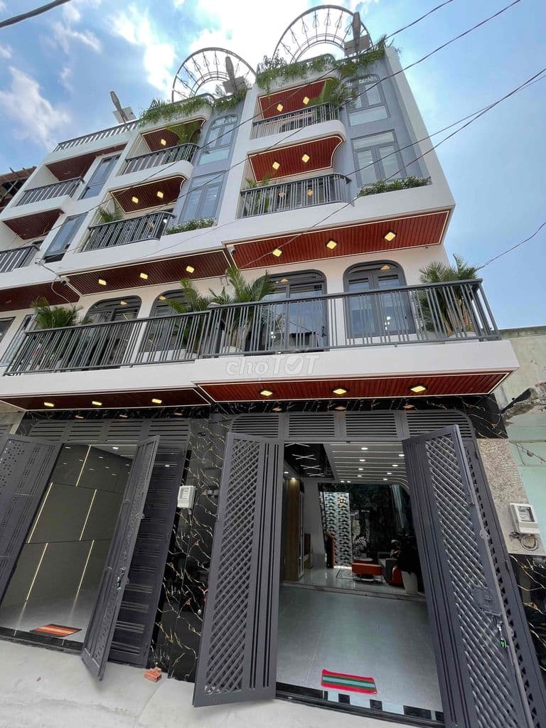 Nhà 4 Tầng xây mới 1/Tân Thới Nhất 2. Gần Trường Chinh. Giáp Tân Bình