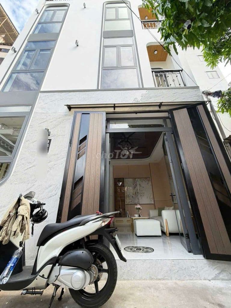 NGANG 6,5M HẺM XE HƠI NHÀ MỚI 4 TẦNG CHỈ 6 TỶ 950