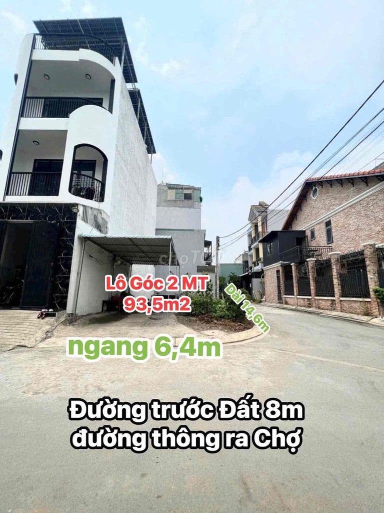 NỀN ĐẤT GÓC 2 MT - HẺM 1502 NGUYỄN DUY TRINH - 6.29 TỶ/93.5M2 - Ảnh 2