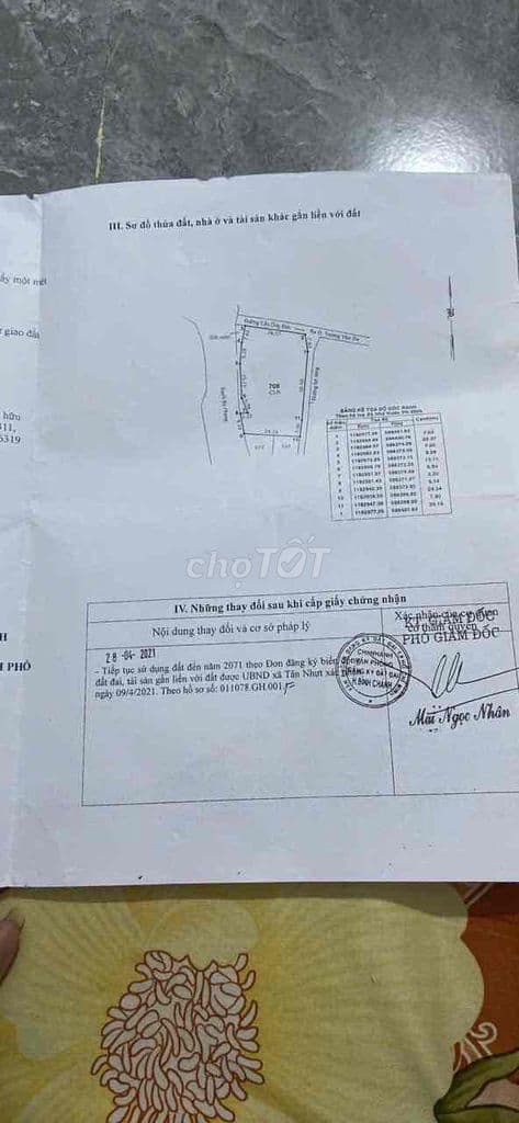 Tôi cần bán lô đât đối diện bệnh viện nhi đồng thành phố . đường oto