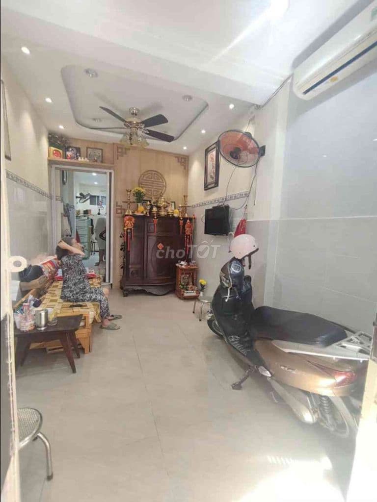 Bán nhà 2 mặt hẻm, Bình Thanh, 37m2, tiện KD, hoàn công đủ,5,29T