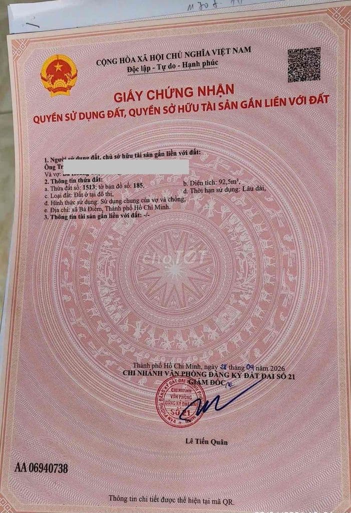 ✅ĐẤT THỔ CƯ- 6m X 16m-Gần Chợ Đầu Mối-NS-Hóc Môn - Ảnh 3