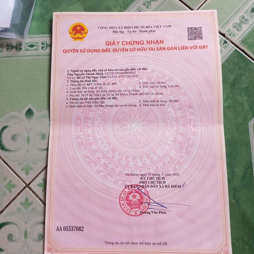 QUÁ RẺ. MẶT TIỀN KINH DOANH. TIỀN LÂN 15. 60M2. GIÁ 3.75 TỶ
