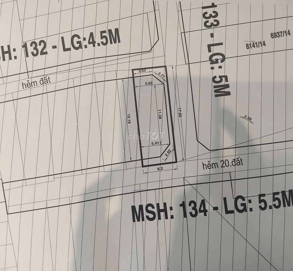 Diện tích lớn 110m2, ngang tới 6.2m, 2mặt hẻm đẹp. bán 5.3 tỷ - Ảnh 2