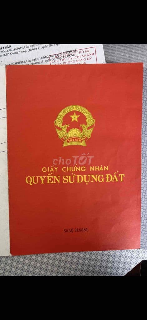 Cần bán 2 lô đất liền kề ở Bình Chánh