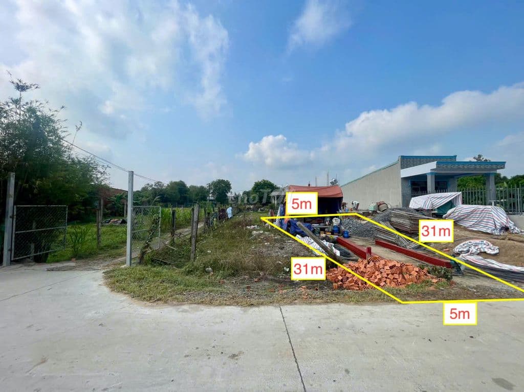 Đất bán xã Phước Hiệp 5x31 ONT. Giá bán 1 tỷ 500 triệu có thương lượng