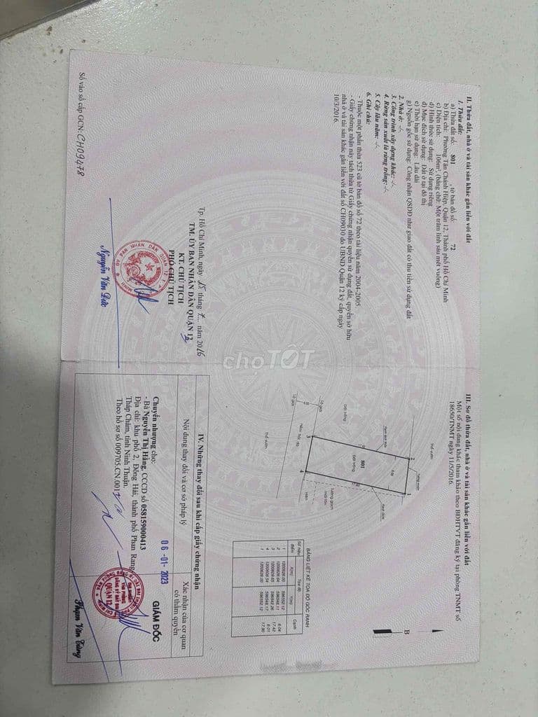 cần bán đất Q12 gần cầu vượt nguyễn văn quá cv phần mềm quang trung - Ảnh 3