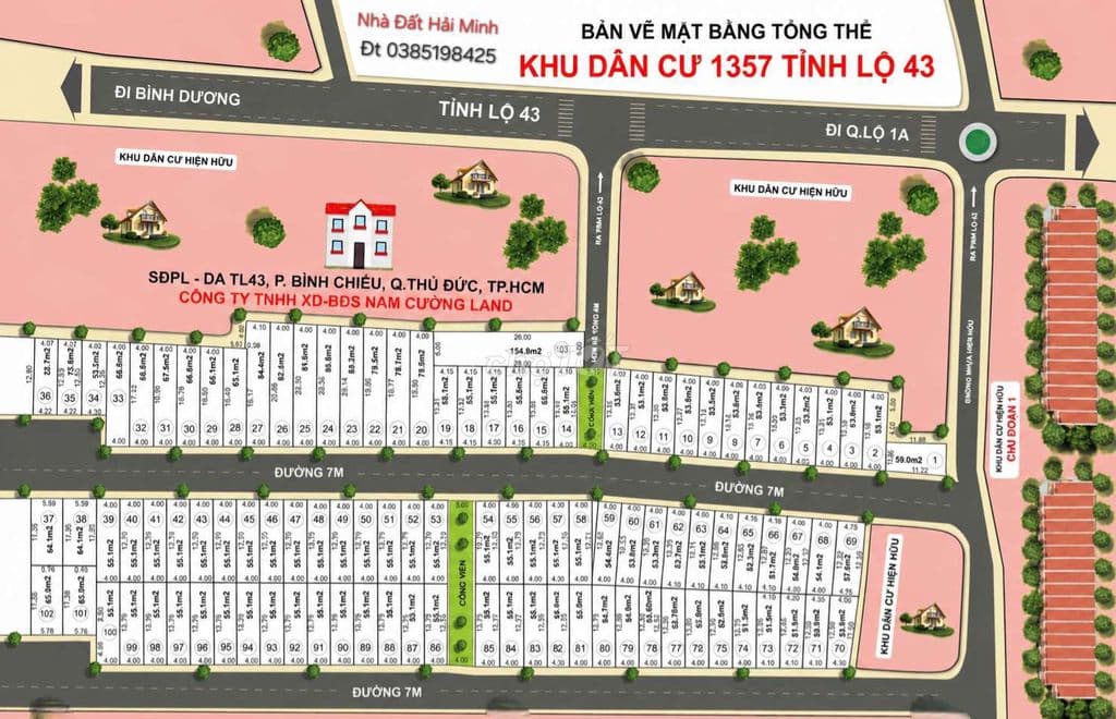 Chính chủ bán 2 lô đất Hẻm 1357 tỉnh lộ 43 tam bình 3,7 tỷ 55m2 - Ảnh 3