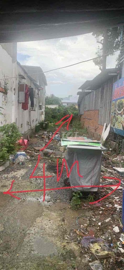 bán đất hẻm 4m lô nhì sát MT đường kdc hoàn cầu