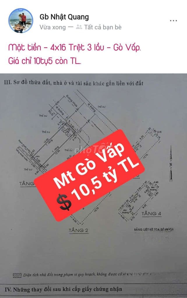 Mặt tiền đường số 17( p11 gò vấp.) Phường Hạnh Thông Tây TP HCM