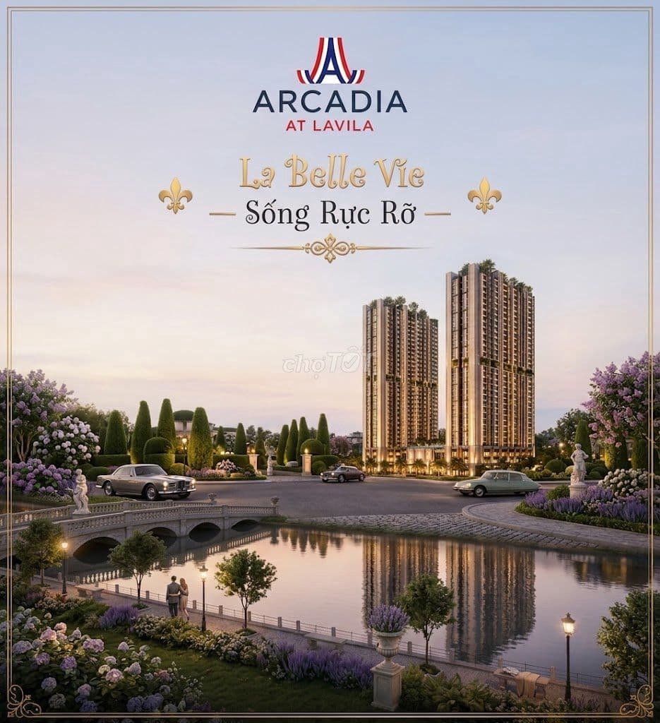 61m2 - Giá 5.43 tỷ chưa chiết khấu - 2PN2WC dự án Arcadia At Lavila