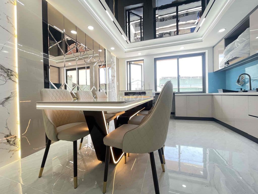 nhà 4x19, xây mới đúc 6T, hẻm xe tải, thang máy, full nội thất - Ảnh 3