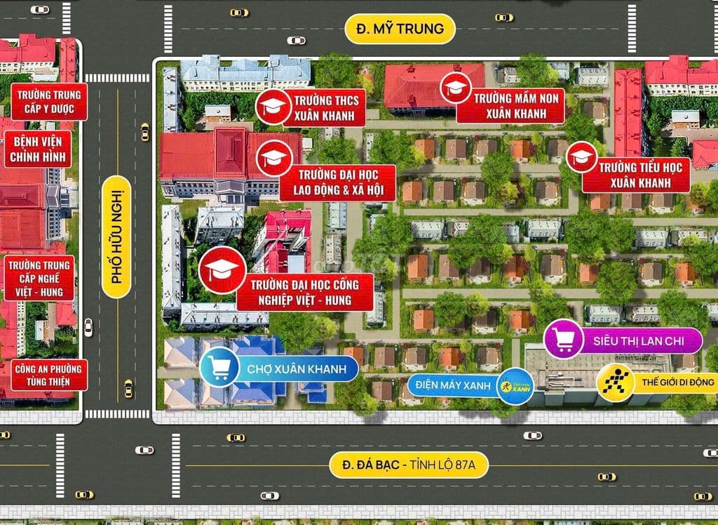 Bán 70m² Xuân Khanh gần cụm trường ĐH-chỉ từ 1 tỷ mua xây trọ cực đẹp