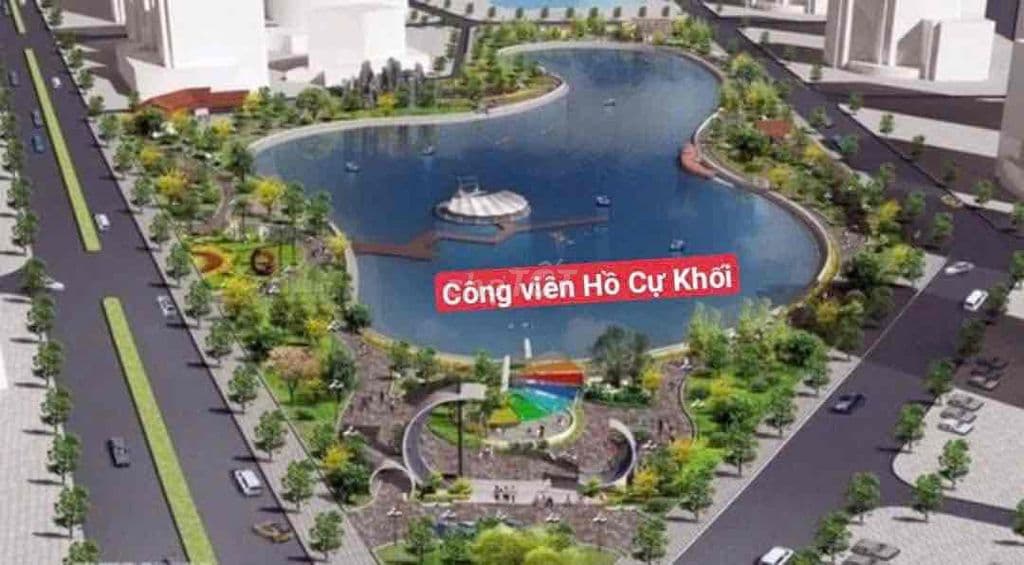 Bán đất đấu giá Cự Khối 65m2 x 5m ô tô tránh,vỉa hè 2 bên,hồ,công viên - Ảnh 3
