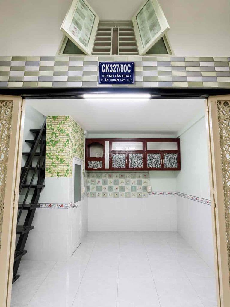 Nhà hẻm KC32 Trần Xuân Soạn Tân Thuận Q7 tdt 47m2 1 trệt 1 lửng 2 lầu