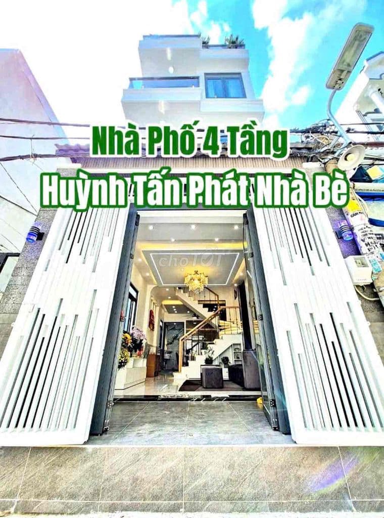 NHÀ PHỐ HIỆN ĐẠI MẶT TIỀN HẺM 2174 HUỲNH TẤN PHÁT DỌN VÀO Ở NGAY