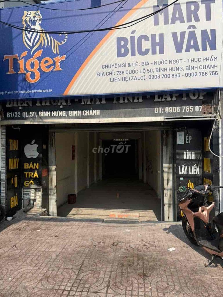 Nhà Bán Mặt Tiền Quốc Lộ 50 , gần ngã tư Nguyễn Văn Linh