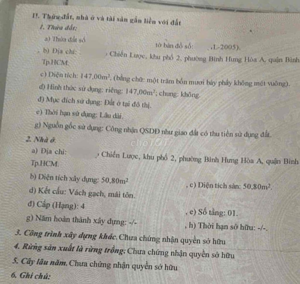 Nhà Nát Mặt Tiền Ấp Chiến Lược Gần Chợ Gò Xoài
