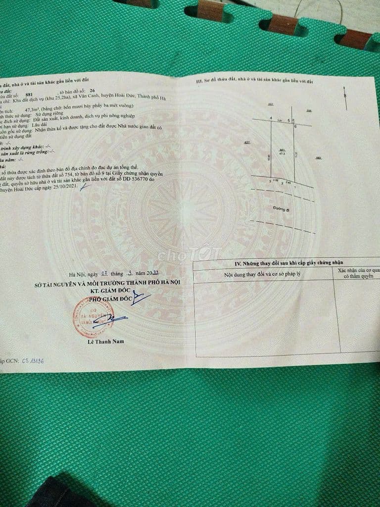 Đất dịch vụ Vân Canh giá cực tốt