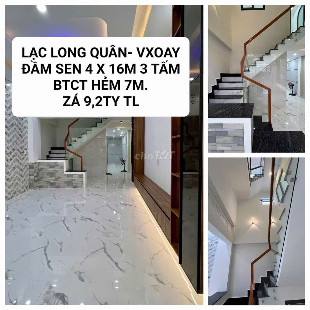 NHÀ BA THÁNG HAI 4,7 X 11M TRỆT 3 TẦNG ĐÚC ST ĐƯỜNG MT HẺM NHỰA 7M - Ảnh 3