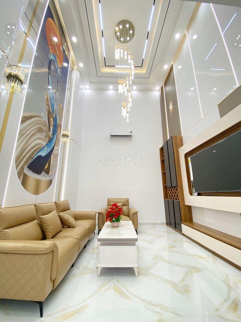 Nhà mới Full nội thất 4x15m đúc 5 tấm hẻm đẹp 8m đường Hương Lộ 2 - Ảnh 2