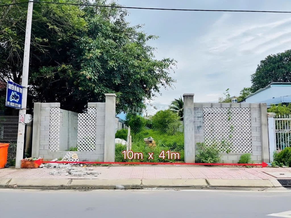 620 TRIỆU ĐẤT THỊ TRẤN CỦ CHI ĐƯỜNG PHẠM HỮU TÂM 10x41 THỔ CƯ 130m2