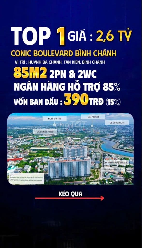 🏢 BÁN CĂN HỘ CONIC BOULEVARD– BÌNH CHÁNH | GIÁ TỐT - SỔ HỒNG - Ở NGAY