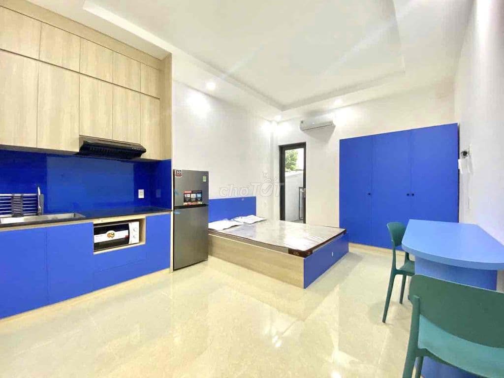 STUDIO BAN CÔNG CHU VĂN AN – FULL NỘI THẤT MỚI 100% – HẦM XE + THANG M