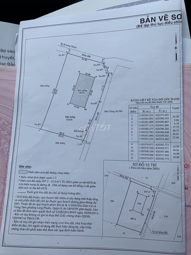 Lô góc đất ở 1477m2 đường Long Thuận, P. Long Phước, Q9, Giá 20.7 tỷ - Ảnh 3