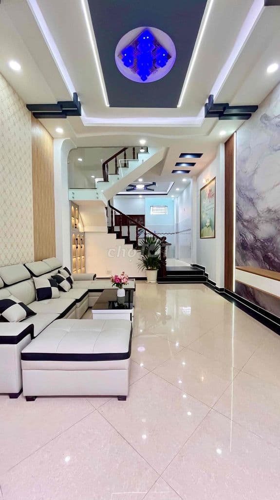 nhà đẹp ngay chung cư Thạnh Lộc- đường thông 7m - Ảnh 3