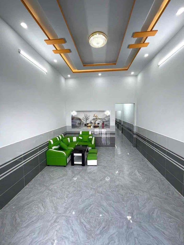 nhà mặt tiền bờ kênh thạnh lộc 13 5,5 x22m nhà cấp đất thổ cư - Ảnh 3