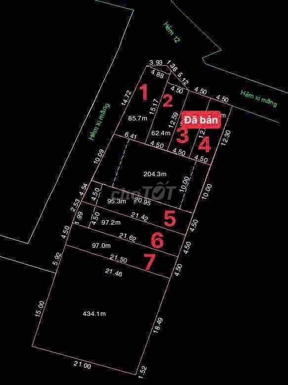 BÁN 5 NỀN HẺM 12 ĐƯỜNG 339 — CẠNH CAO ĐẲNG KỈ NGHỆ - Ảnh 3