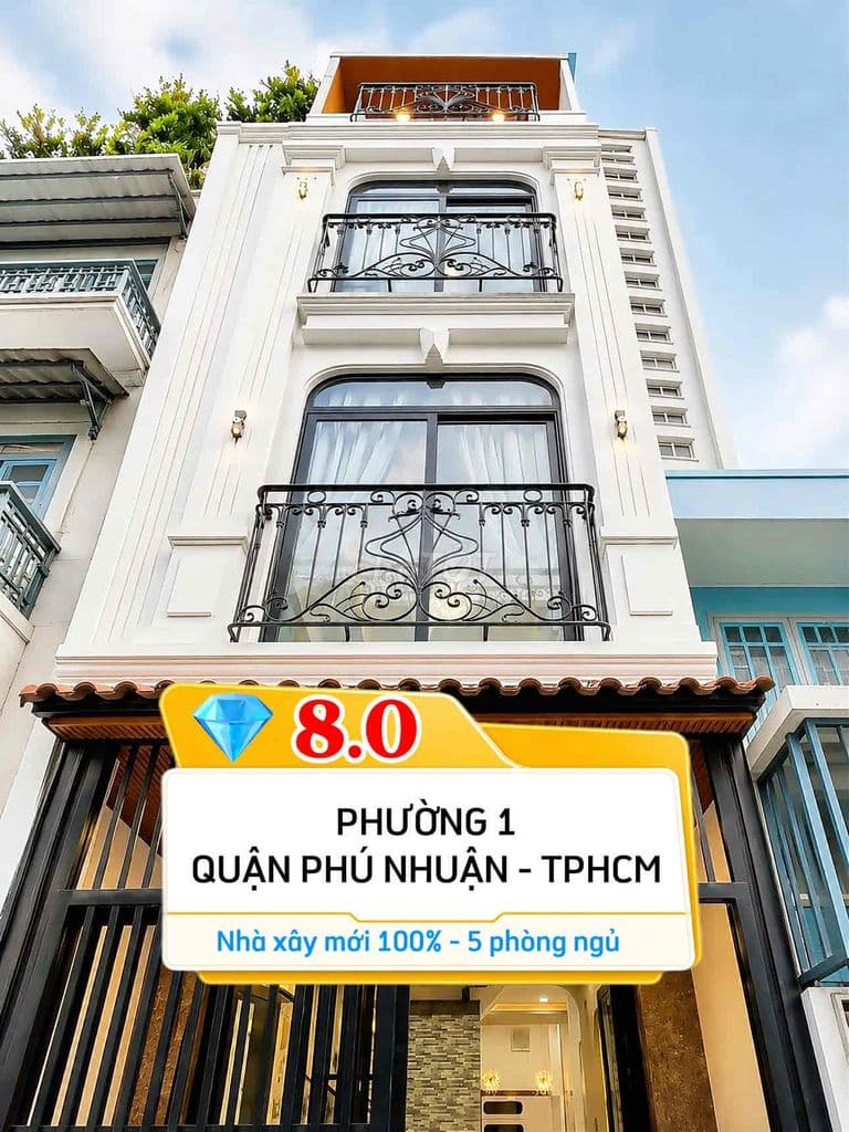 🏡 Nhà Phú Nhuận - khu Phan Xích Long - 4 tầng xây mới 100% - 5 PN
