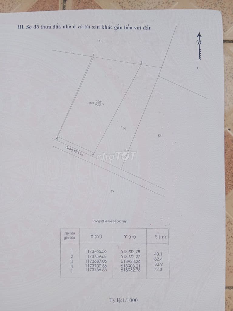 Chính chủ cần bán 2758m² đất MT đường khu dân cư Bà Xán. Giá 15.5 Tỷ - Ảnh 2