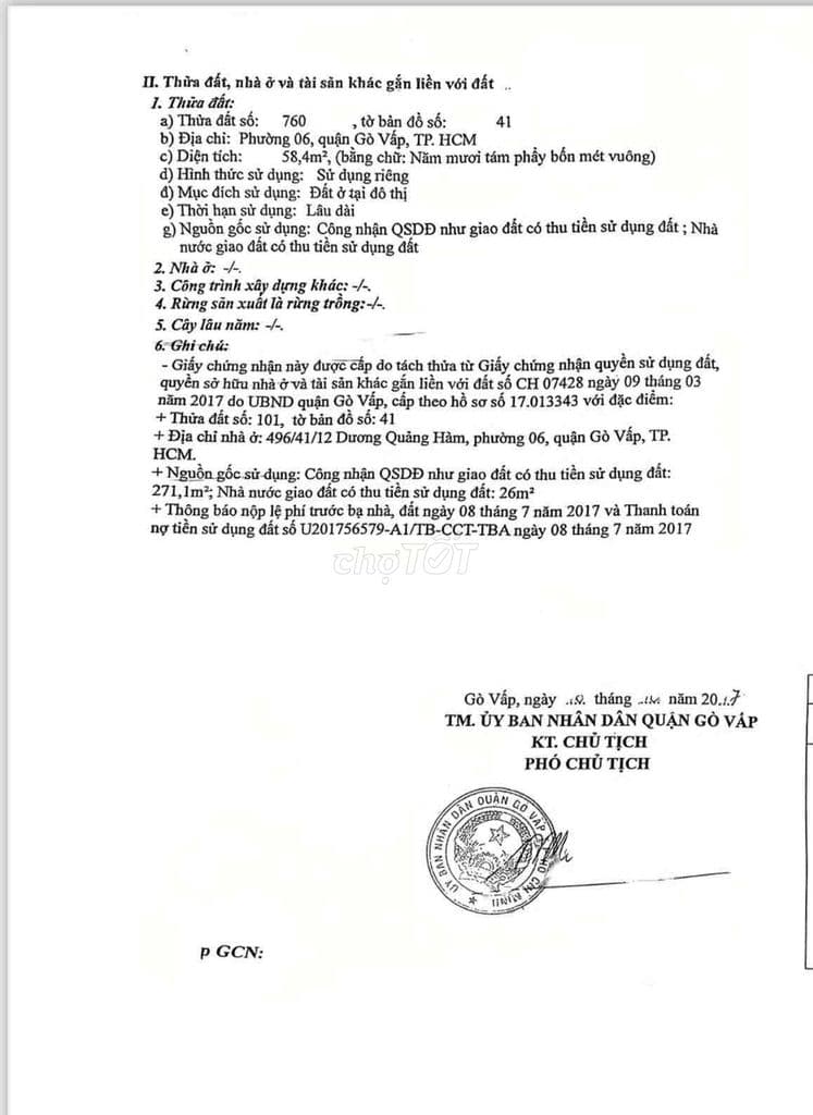 ĐẤT CHÍNH CHỦ 496 DQH P6 - Ảnh 2