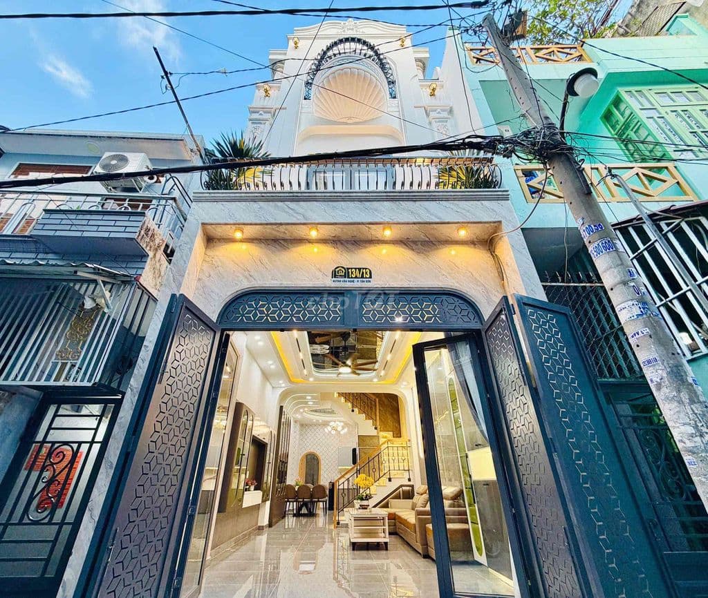 nhà đúc 2 tấm huỳnh văn nghệ phường 15 tân bình dt: 90m2