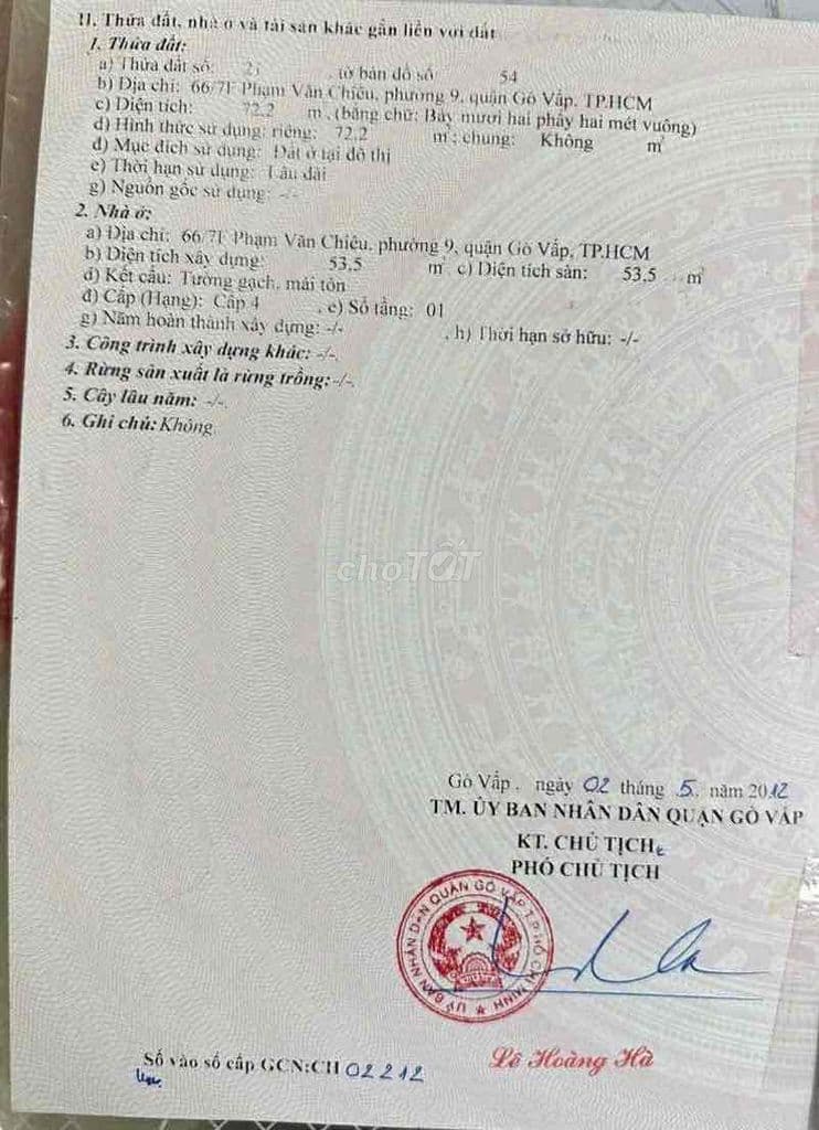 🆘Bán nhà và đất Phường 9-Dt 4x18m-Đang cho thuê giá cao 11tr/tháng - Ảnh 2