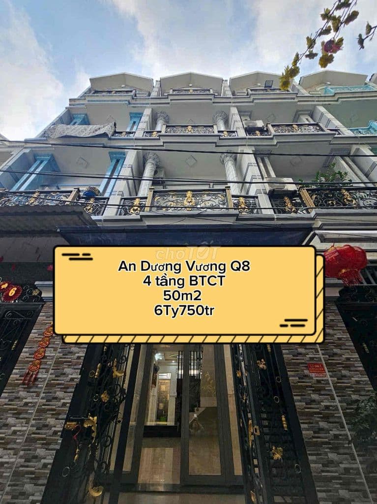 nhà Bán An dương vương 1 trệt 2 lầu st 3.5mx15m 50m2