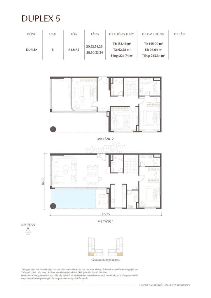 Bán Duplex Rivea Hoàng Mai 224m view hồ côngviên cạnh Times city 23 tỷ - Ảnh 2