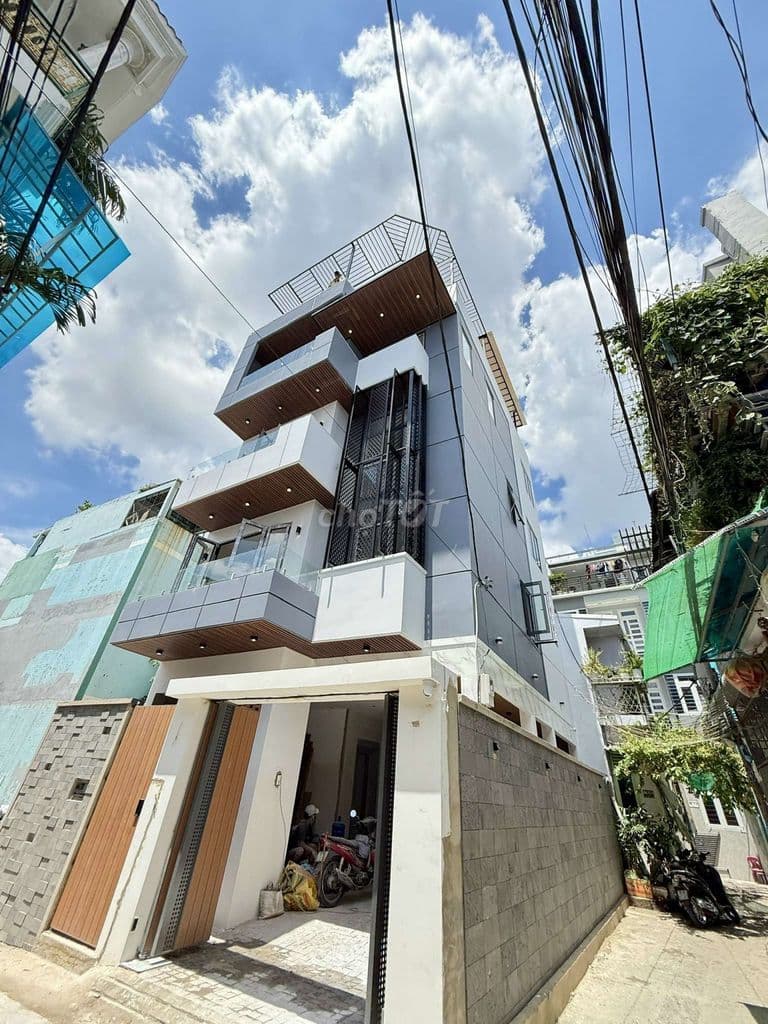 Villa mini căn Góc Ngang 7,5m 4 Tầng Có Thang Máy Đường Hiệp Thành 45 - Ảnh 2