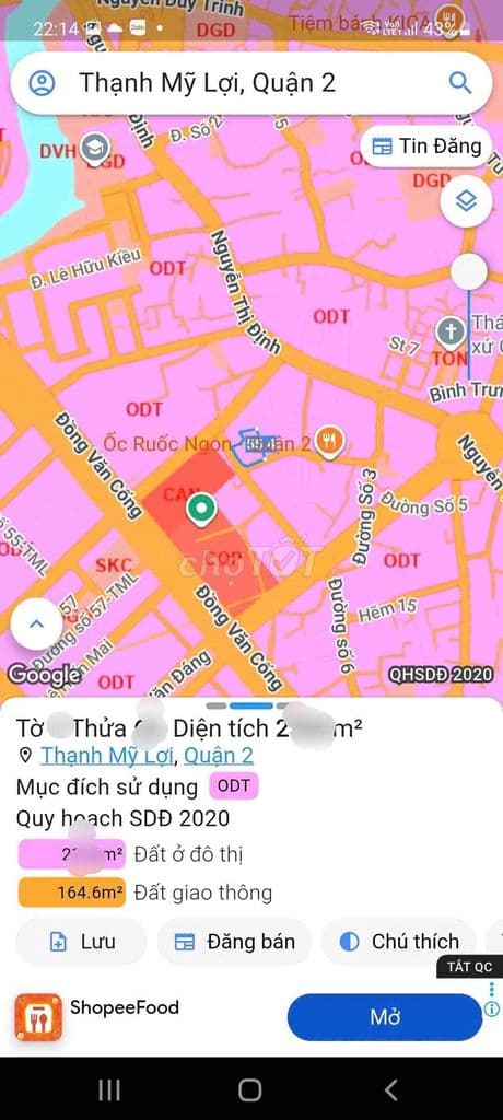 🔥🔥 BÁN 1900m Đất Góc Ngã 3 Đẹp mặt tiền Trịnh Khắc Lập Q2