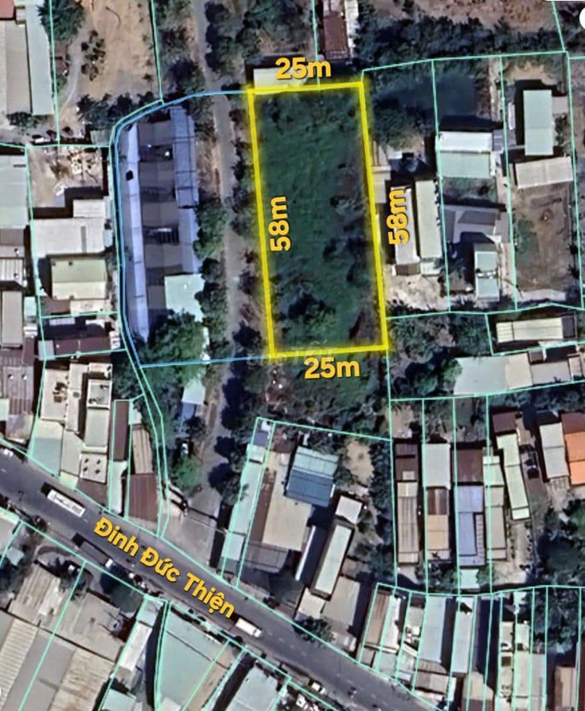 BÌNH CHÁNH - ĐINH ĐỨC THIỆN - PHÂN LÔ TÁCH THỬA - 1400M2 THỔ CƯ C CHỦ